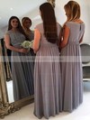 A-line Scoop Neck Chiffon Tulle Floor-length Appliques Lace Cap Straps Graceful Bridesmaid Dresses #PDS01012962