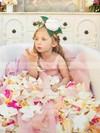 Prettiest A-line Scoop Neck Organza Floor-length Sashes / Ribbons Flower Girl Dresses #PDS01031925