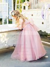 Prettiest A-line Scoop Neck Organza Floor-length Sashes / Ribbons Flower Girl Dresses #PDS01031925