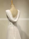 Affordable Sweetheart Chiffon Sweep Train Appliques Lace Ivory Empire Wedding Dresses #PDS00022536