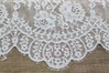 Trendy Scoop Neck Chiffon Floor-length Lace Open Back Trumpet/Mermaid Wedding Dresses #PDS00022545