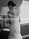 Fabulous Trumpet/Mermaid One Shoulder Tulle Ruffles Sweep Train Wedding Dresses #PDS00022607