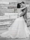 Fabulous Princess Sweetheart Tulle Appliques Lace Sweep Train Backless Wedding Dresses #PDS00022711