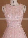 Wholesale Sheath/Column Scoop Neck Lace Tulle Sequins Detachable Wedding Dresses #PDS00022729