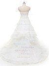 Princess Sweetheart Organza with Appliques Lace Court Train Original Wedding Dresses #PDS00022841