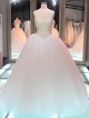Boutique Ball Gown Sweetheart Tulle Pearl Detailing Floor-length Lace-up Wedding Dresses #PDS00022847