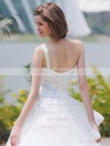 Ball Gown One Shoulder Tulle with Flower(s) Sweep Train Glamorous Wedding Dresses #PDS00022850
