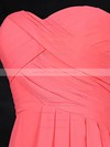 A-line Sweetheart Short/Mini Chiffon with Ruffles Bridesmaid Dresses #PDS01013117