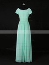 A-line Scoop Neck Floor-length Chiffon with Ruffles Bridesmaid Dresses #PDS01013118