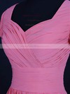 A-line V-neck Short/Mini Chiffon with Ruffles Bridesmaid Dresses #PDS01013120