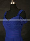 A-line V-neck Floor-length Chiffon with Ruffles Bridesmaid Dresses #PDS01013127