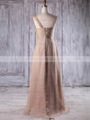 A-line One Shoulder Floor-length Chiffon with Ruffles Bridesmaid Dresses #PDS01013199
