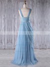 A-line Sweetheart Floor-length Chiffon with Ruffles Bridesmaid Dresses #PDS01013237
