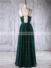 A-line Scoop Neck Floor-length Chiffon with Lace Bridesmaid Dresses #PDS01013238