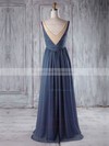 Empire Scoop Neck Floor-length Chiffon Tulle with Pearl Detailing Bridesmaid Dresses #PDS01013255