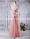 A-line Sweetheart Floor-length Lace Tulle with Sashes / Ribbons Bridesmaid Dresses #PDS01013279