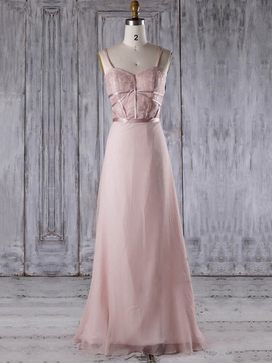 A-line Sweetheart Sweep Train Chiffon with Sashes / Ribbons Bridesmaid Dresses #PDS01013285