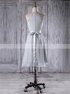 A-line Scoop Neck Short/Mini Chiffon with Sashes / Ribbons Bridesmaid Dresses #PDS01013295