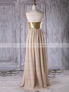 A-line Sweetheart Floor-length Chiffon with Sequins Bridesmaid Dresses #PDS01013314