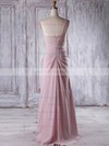 A-line One Shoulder Floor-length Chiffon with Ruffles Bridesmaid Dresses #PDS01013324