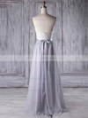 A-line Sweetheart Floor-length Lace Chiffon with Sashes / Ribbons Bridesmaid Dresses #PDS01013334