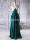 A-line V-neck Floor-length Chiffon with Sashes / Ribbons Bridesmaid Dresses #PDS01013341