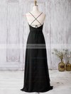 A-line V-neck Floor-length Chiffon with Ruffles Bridesmaid Dresses #PDS01013366