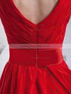 Chiffon A-line V-neck Short/Mini Ruffles Bridesmaid Dresses #PDS02041451