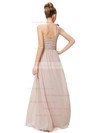 Empire One Shoulder Ankle-length Chiffon with Flower(s) Bridesmaid Dresses #PDS01013377