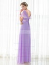 Empire V-neck Floor-length Chiffon with Sashes / Ribbons Bridesmaid Dresses #PDS01013419