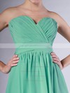 Chiffon A-line Sweetheart Knee-length Pleats Bridesmaid Dresses #PDS02013615