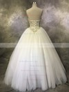 Ball Gown Sweetheart Floor-length Tulle with Crystal Detailing Wedding Dresses #PDS00022933