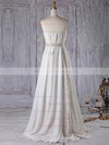 Empire Strapless Floor-length Lace Chiffon with Sashes / Ribbons Wedding Dresses #PDS00022961