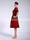 Taffeta A-line Strapless Knee-length Pleats Bridesmaid Dresses #PDS01012045