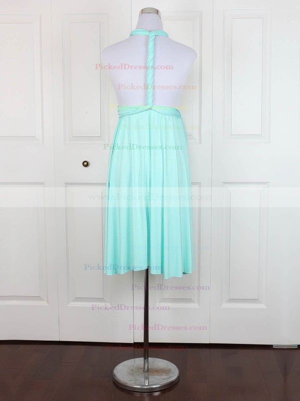 Empire V-neck Short/Mini Jersey with Ruffles Bridesmaid Dresses #PDS01013138