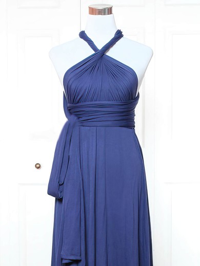 A-line V-neck Short/Mini Jersey with Ruffles Bridesmaid Dresses #PDS01013143