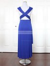 A-line V-neck Ankle-length Jersey with Ruffles Bridesmaid Dresses #PDS01013148