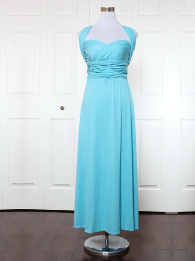 Empire Sweetheart Ankle-length Jersey with Ruffles Bridesmaid Dresses #PDS01013172
