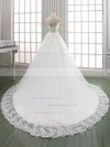 Ball Gown Sweetheart Chapel Train Tulle with Sashes / Ribbons Wedding Dresses #PDS00023030