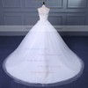 Ball Gown Sweetheart Court Train Tulle with Appliques Lace Wedding Dresses #PDS00023048