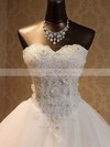 Ball Gown Sweetheart Floor-length Organza with Beading Wedding Dresses #PDS00023052