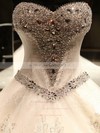 Ball Gown Sweetheart Cathedral Train Tulle with Appliques Lace Wedding Dresses #PDS00023069