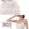 Ball Gown Sweetheart Court Train Organza with Sashes / Ribbons Wedding Dresses #PDS00023082