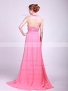 Chiffon Empire Halter Floor-length Flower(s) Bridesmaid Dresses #PDS02013629