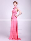 Chiffon Empire Halter Floor-length Flower(s) Bridesmaid Dresses #PDS02013629