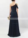 A-line One Shoulder Floor-length Chiffon Ruffles Bridesmaid Dresses #PDS01013484