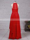 A-line V-neck Floor-length Chiffon Ruffles Bridesmaid Dresses #PDS01013526