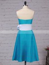 A-line Strapless Knee-length Satin Sashes / Ribbons Bridesmaid Dresses #PDS01013553