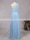 A-line One Shoulder Floor-length Chiffon Ruffles Bridesmaid Dresses #PDS01013561