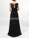 Empire V-neck Floor-length Lace Chiffon Ruffles Bridesmaid Dresses #PDS01013582